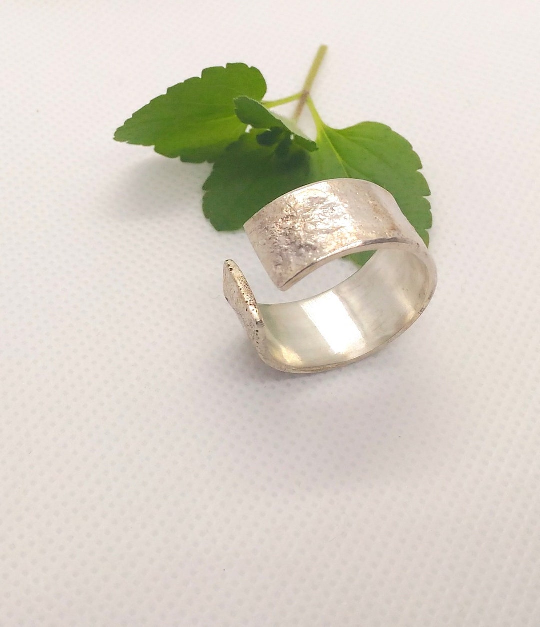 Alternative Engagement Ring. Reticulated Silver Ring. Unusual Wedding ...