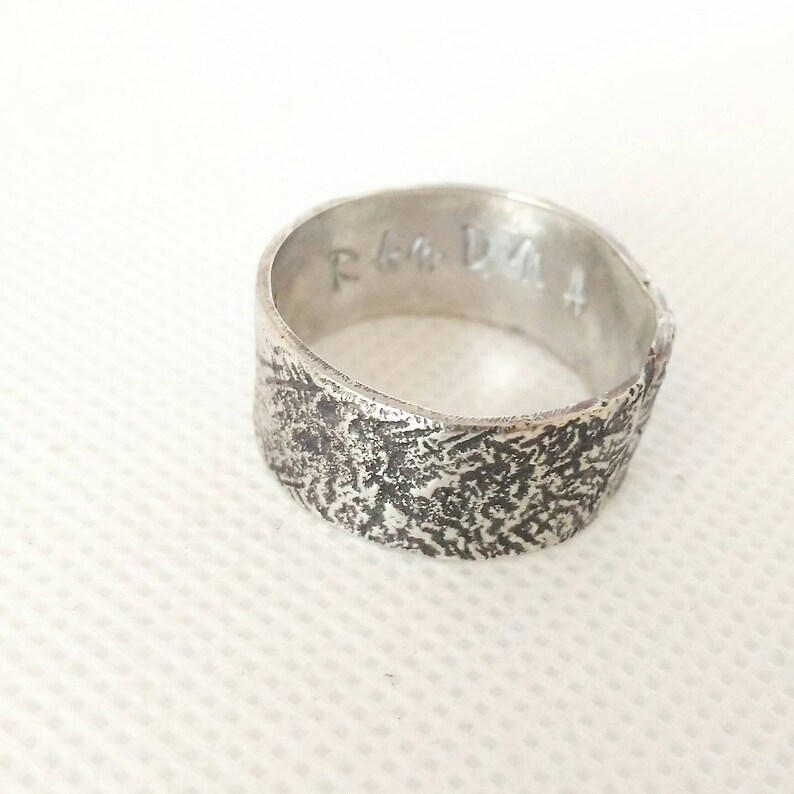 Statement Bohemian Ring Mirror Ring Oxidized Silver Plated Ring Traditional Adjustable Ring Wedding Flower Ring Unisex Silver Ring