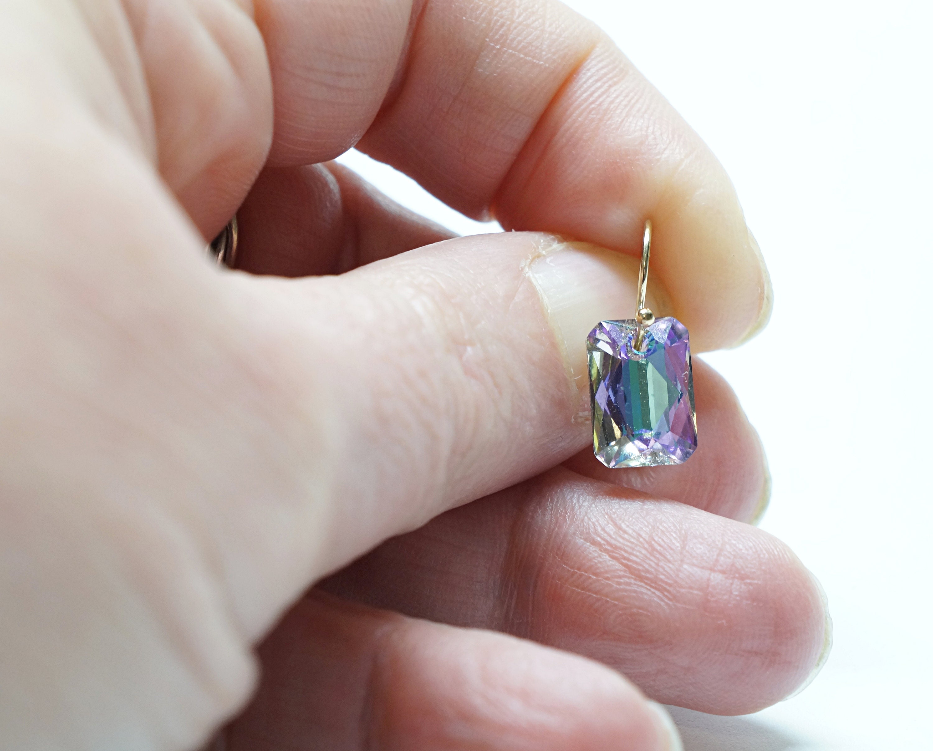 Pointy Small Earring Crystal main image 1