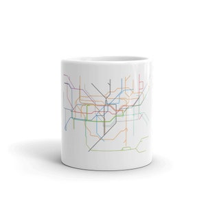 London Underground Tube Subway Map Mug | City Coffee Mug | Tea Mug | England Gift | United Kingdom