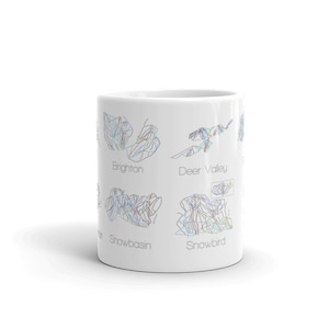 Utah Ski Coffee Mug | Ski Coffee Mug | Ski Gift | Ski Kitchen | Snowboard | Alta | Park City | Snowbasin | Snowbird | Solitude