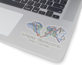 Assobiador Canadá &lt;br&gt;de &lt;br&gt; Entrega Rápida? Assobiador Blackcomb | Etiqueta do mapa da cauda adesivo | esqui adesivo | Snowboard Adesivo | Montanha | adesivo para carro | Decalque de capacete