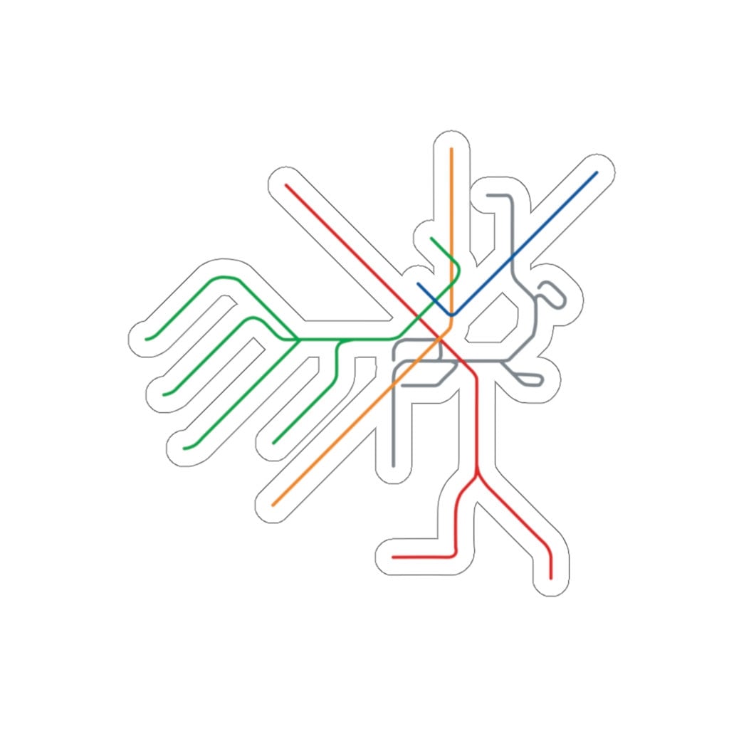 Boston T Sticker | Train Map | Boston Subway Map | Boston ...