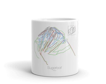 Sugarloaf Coffee Mug | Ski Coffee Mug | Sugarloaf Maine | Ski Gift | Ski Kitchen | Snowboard