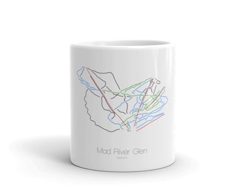 Mad River Glen Coffee Mug | Ski Coffee Mug | Mad River Glen Vermont | Ski Gift | Ski Kitchen | Snowboard