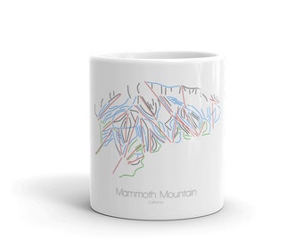 Mammoth Coffee Mug / Ski Coffee Mug / Mammoth California / Ski Gift / Ski Kitchen / Snowboard