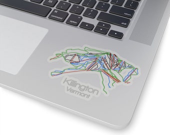 Killington Vermont &lt;br&gt;de &lt;br&gt; Entrega Rápida? Etiqueta do mapa da cauda adesivo | esqui adesivo | Snowboard Adesivo | TV | Montanha | adesivo para carro | Decalque de capacete