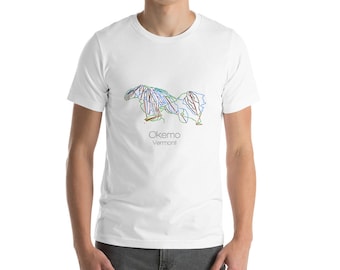 T-Shirt Okemo - Uomo / Unisex Okemo Vermont T-Shirt Da Sci Camicia Snowbird Sci del Vermont