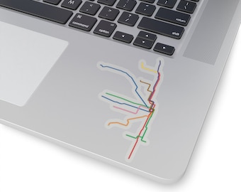 シカゴ地下鉄路線図ステッカー | L レール路線図 | 地下鉄路線図 | シカゴ ループ | シカゴ トレイン | イリノイ路線図 | シカゴ イリノイ | シカゴ L