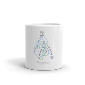 Timberline Coffee Mug | Ski Coffee Mug | Timberline Oregon | Ski Gift | Ski Kitchen | Snowboard