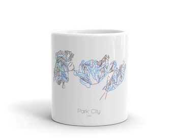 Park City Coffee Mug | Ski Coffee Mug | Park City Utah | Ski Gift | Ski Kitchen | Snowboard