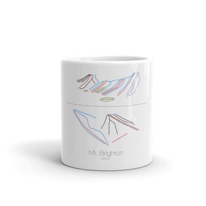 Mt. Brighton Coffee Mug | Ski Coffee Mug | Mt. Brighton Michigan | Ski Gift | Ski Kitchen | Snowboard