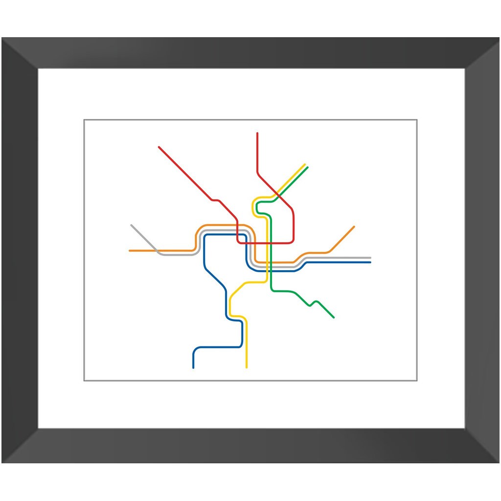 Washington Dc Metro Train Subway Map - Etsy