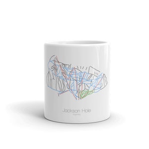 Jackson Hole Coffee Mug | Ski Coffee Mug | Jackson Hole Wyoming | Ski Gift | Ski Kitchen | Snowboard