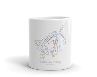 Waterville Valley Coffee Mug / Ski Coffee Mug / Waterville Valley New Hampshire / Ski Gift / Ski Kitchen / Snowboard