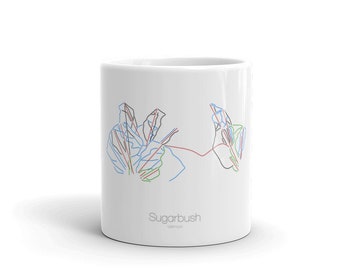 Sugarbush Coffee Mug | Ski Coffee Mug | Sugarbush Vermont | Ski Gift | Ski Kitchen | Snowboard