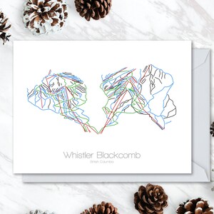 Tarjeta de felicitación de Whistler (Whistler Greeting Card) Tarjeta de esquí ? Tarjeta de Snowboard (Snowboard Card) Canadá Ca Cumpleaños ? Vacaciones ? Navidad ? Boda ? Gracias a ti? tarjeta postal