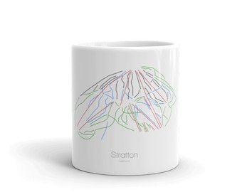 Stratton Coffee Mug | Ski Coffee Mug | Stratton Vermont | Ski Gift | Ski Kitchen | Snowboard