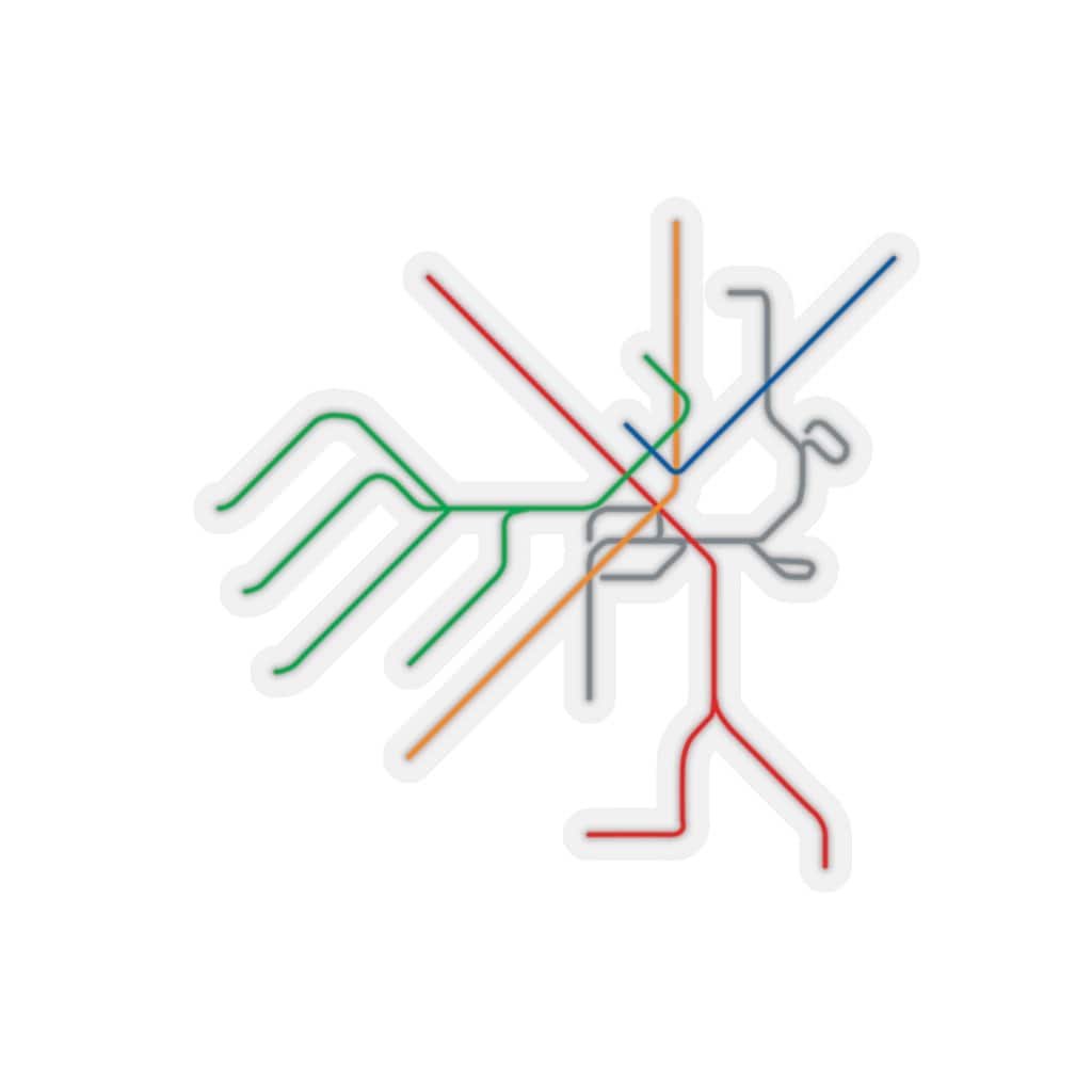 Boston T Sticker | Train Map | Boston Subway Map | Boston ...