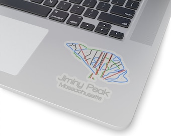 Jiminy peak Massachusetts Sticker | Tail Map Sticker | Ski Sticker | Snowboard Sticker | MA | Mountain | Bumper Sticker | Helmet Decal