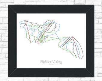 Bolton Valley Ski | Bolton Vermont | Ski Map | Bolton Art | Trail Map | Mountain Resort