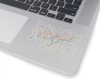 London Tube Map Sticker | London Underground Map | London England Map | Rail | Train | London Subway | London Art | United Kingdom
