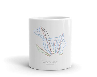 Wachusett  Coffee Mug | Ski Coffee Mug | Wachusett  Massachusetts | Ski Gift | Ski Kitchen | Snowboard