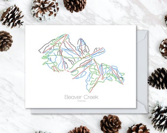 Beaver Creek Greeting Card | Ski Card | Snowboard Card | Colorado Co | Birthday | Holiday | Christmas | Wedding | Thank You | Postcard