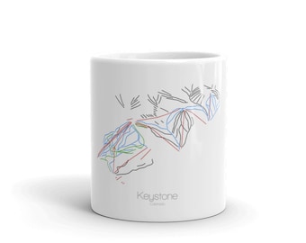 Keystone Coffee Mug / Ski Coffee Mug / Keystone Colorado / Ski Gift / Ski Kitchen / Snowboard