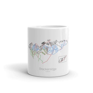 Tasse à café Breckenridge | Tasse à café de ski | Breckenridge Colorado - France | Cadeau de ski | Cuisine de ski | Snowboard