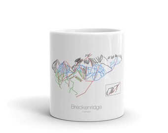 Breckenridge Coffee Mug | Ski Coffee Mug | Breckenridge Colorado | Ski Gift | Ski Kitchen | Snowboard