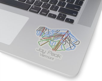 Jay Peak Vermont Sticker | Tail Map Sticker | Ski Sticker | Snowboard Sticker | VT | Mountain | Bumper Sticker | Helmet Decal