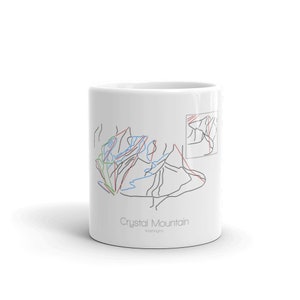 Crystal Coffee Mug | Ski Coffee Mug | Crystal Washington | Ski Gift | Ski Kitchen | Snowboard