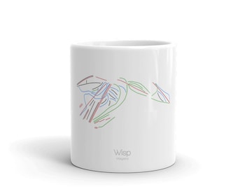 Wisp Coffee Mug | Ski Coffee Mug | Wisp Maryland | Ski Gift | Ski Kitchen | Snowboard