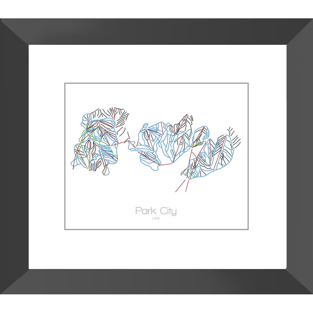 Park City Canyons Trail Map Park City Utah Park City With Canyons Park City Ut Park | Etsy Australia