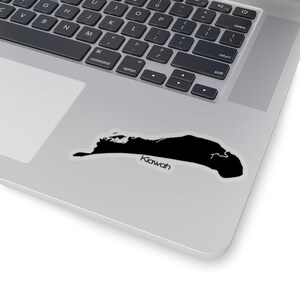 Kiawah Island Sticker Sticker Sticker Decal | South Carolina SC Art --- Cadeau, Aanwezig - Strand, Eiland, Oceaan, Resort, Zomer, Boot, Nautische