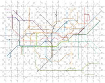 Puzzle London Tube Underground Subway Map | 252 Pieces