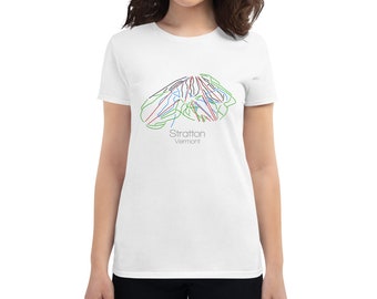 Stratton T-Shirt - Donna Stratton Vermont T-Shirt Da Sci Camicia Snowbird Sci del Vermont