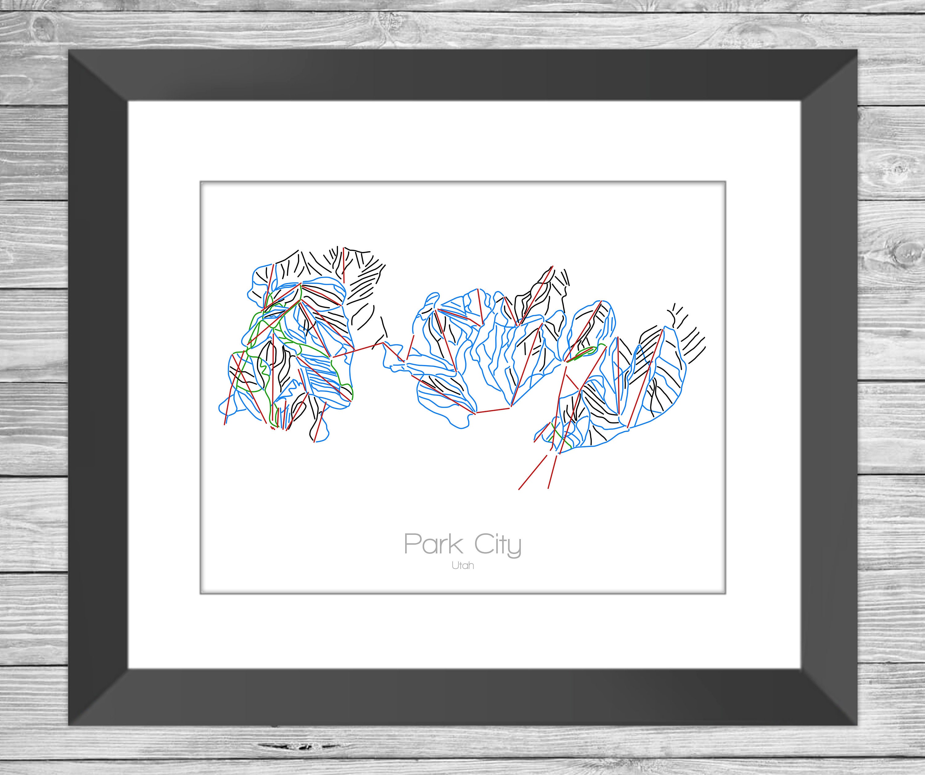 Park City Canyons Trail Map Park City Utah Park City With Canyons Park City Ut Park | Etsy Canada