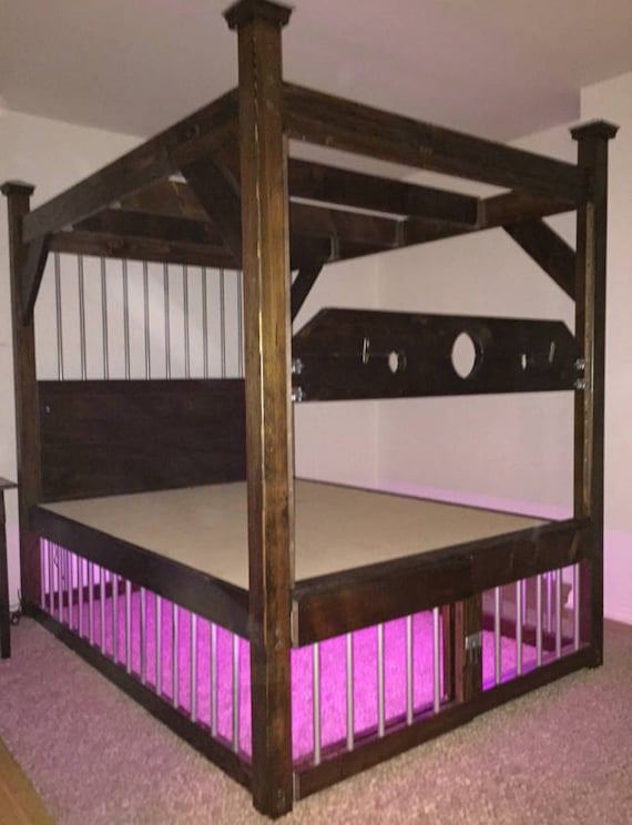 bondage bed with cage