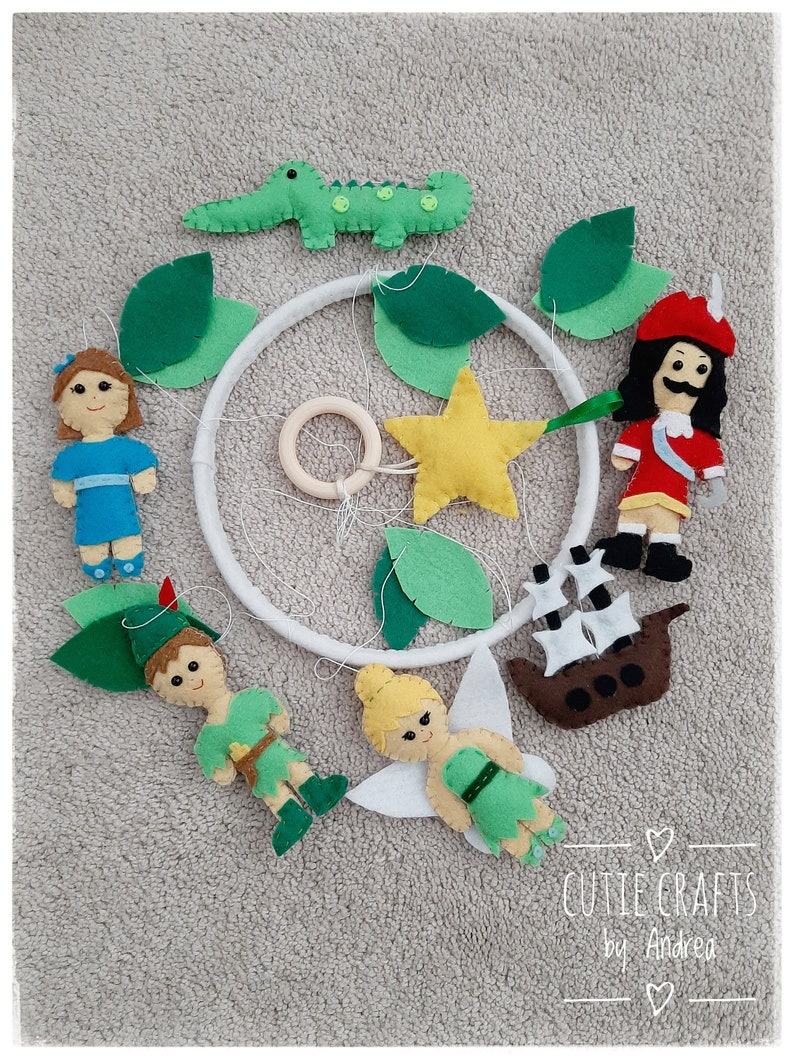 Peter Pan Baby Mobile Baby Nursery Mobile Crib Mobile Etsy