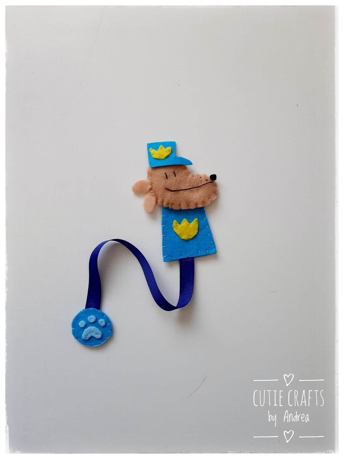Dog man bookmark book accessory kids gift | Etsy