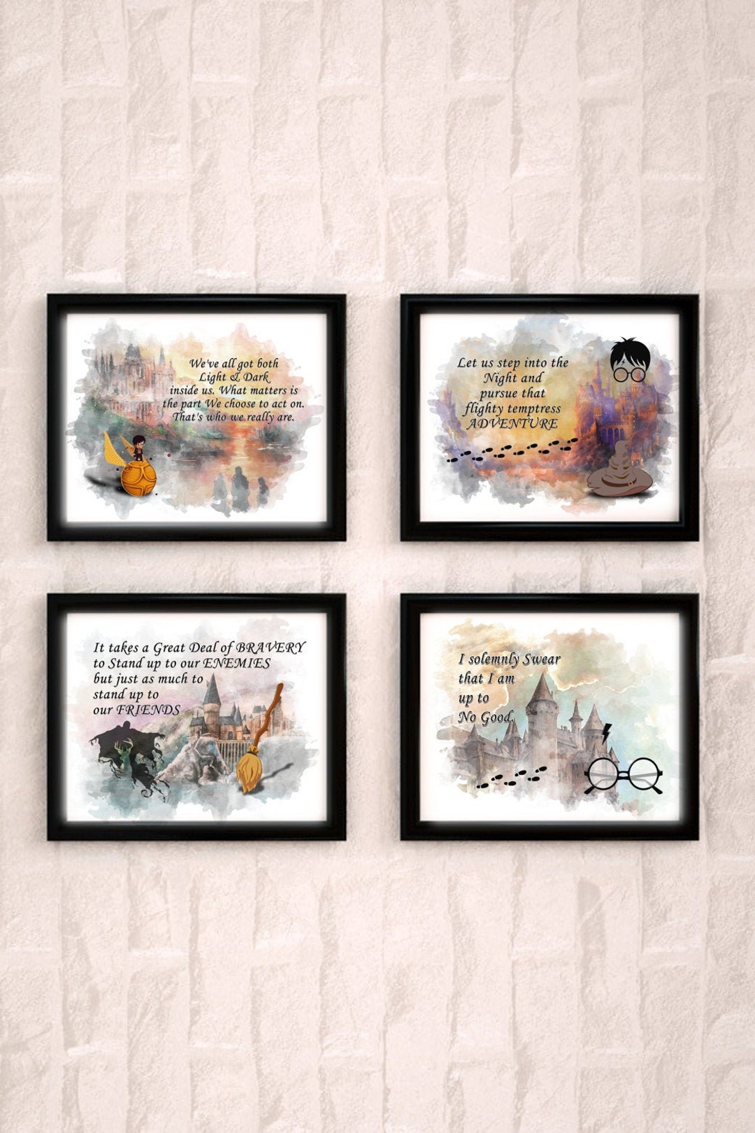 Harry Potter Quotes Prints Harry Potter Sayings Wall Decor - Etsy