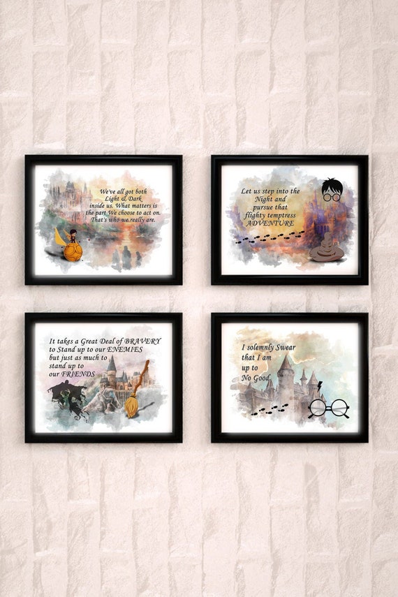 Harry Potter Quotes Prints Harry Sayings Wall Decor - Etsy