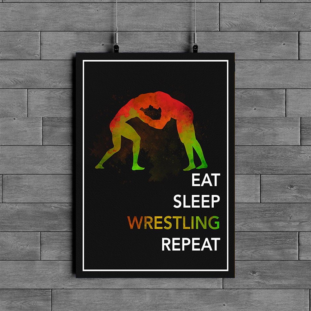 Wrestling ArtWrestling Wall ArtWrestler GiftWrestling Etsy