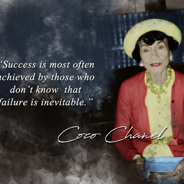 Coco Chanel Poster - Etsy