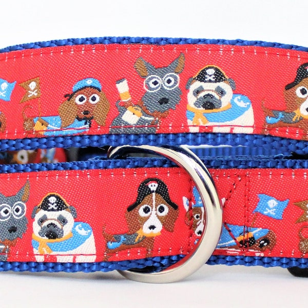 Ahoy Scallywags Dog Collar