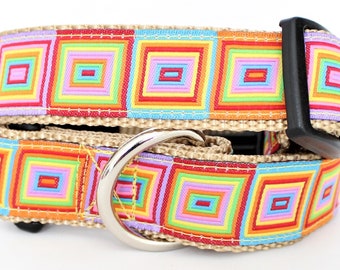 Block Party Dog Collar - Multiple Sizes