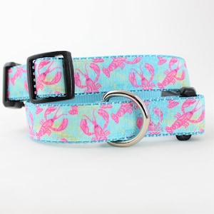 Lovely Lobster 1&quot; Dog Collar