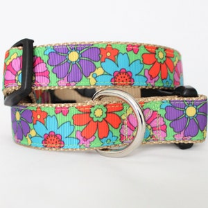 Groovy Garden 1&quot; Dog Collar